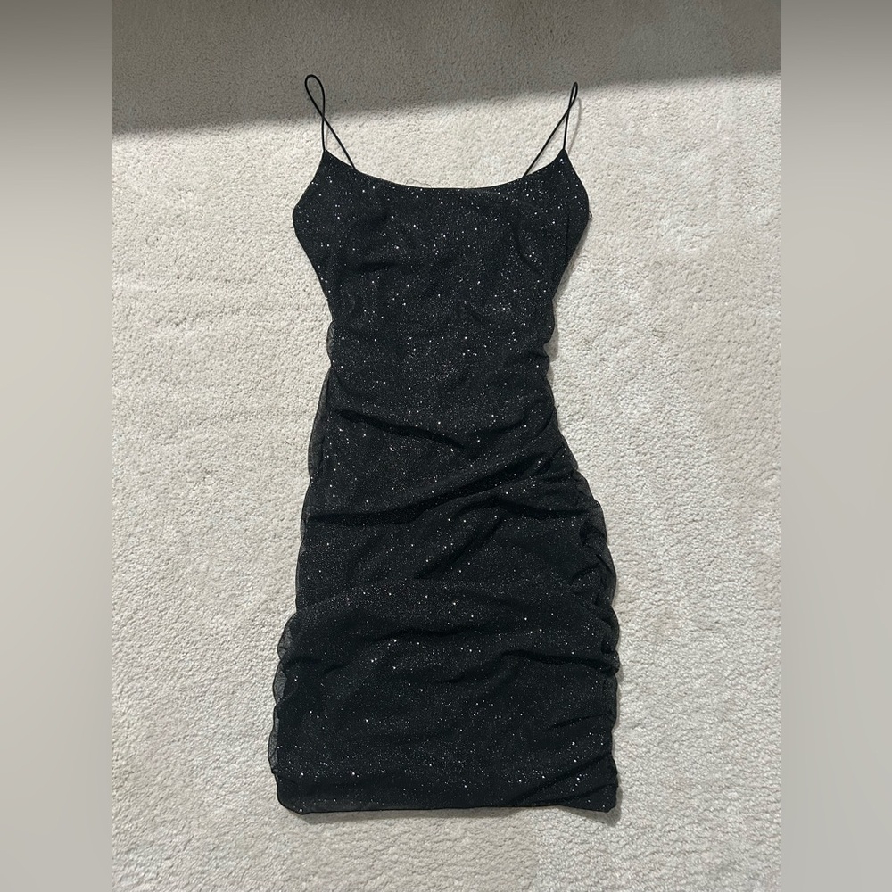 Black Glitter Dress mini